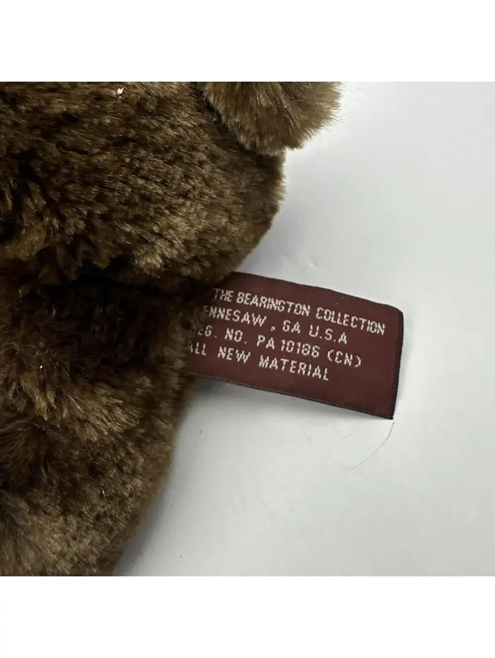 Bearington Collection Lil' Grizby Plush Brown Grizzly Bear Stuffed Animal, 7 In